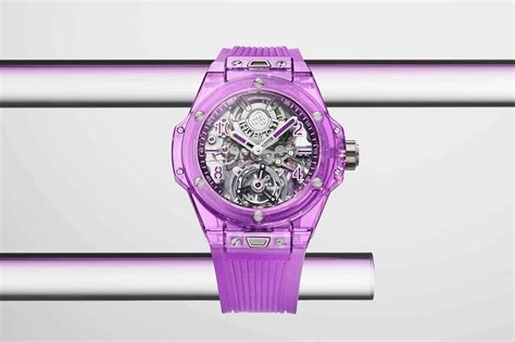 purple hublot watch